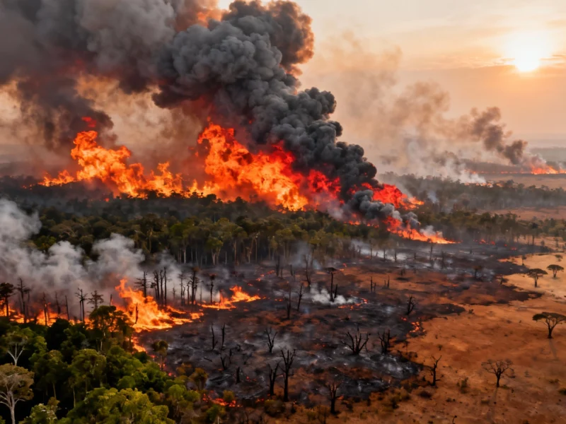 Wildfire Carbon Emissions Surge 9% as Climate Crisis Intensifies Global Blazes