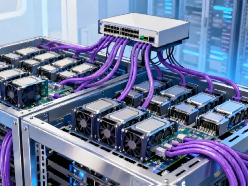 Purple Connectivity Cables Emerge as Critical Component in AI Infrastructure Boom