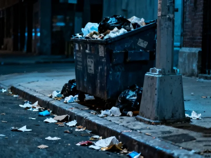 How Urban Waste Patterns Shape Public Safety Perceptions Through AI Analysis