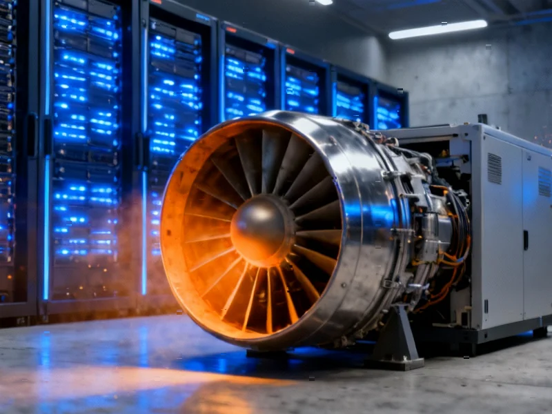 Data Centers Turn to Repurposed Jet Engines as AI Power Demands Overwhelm Grids